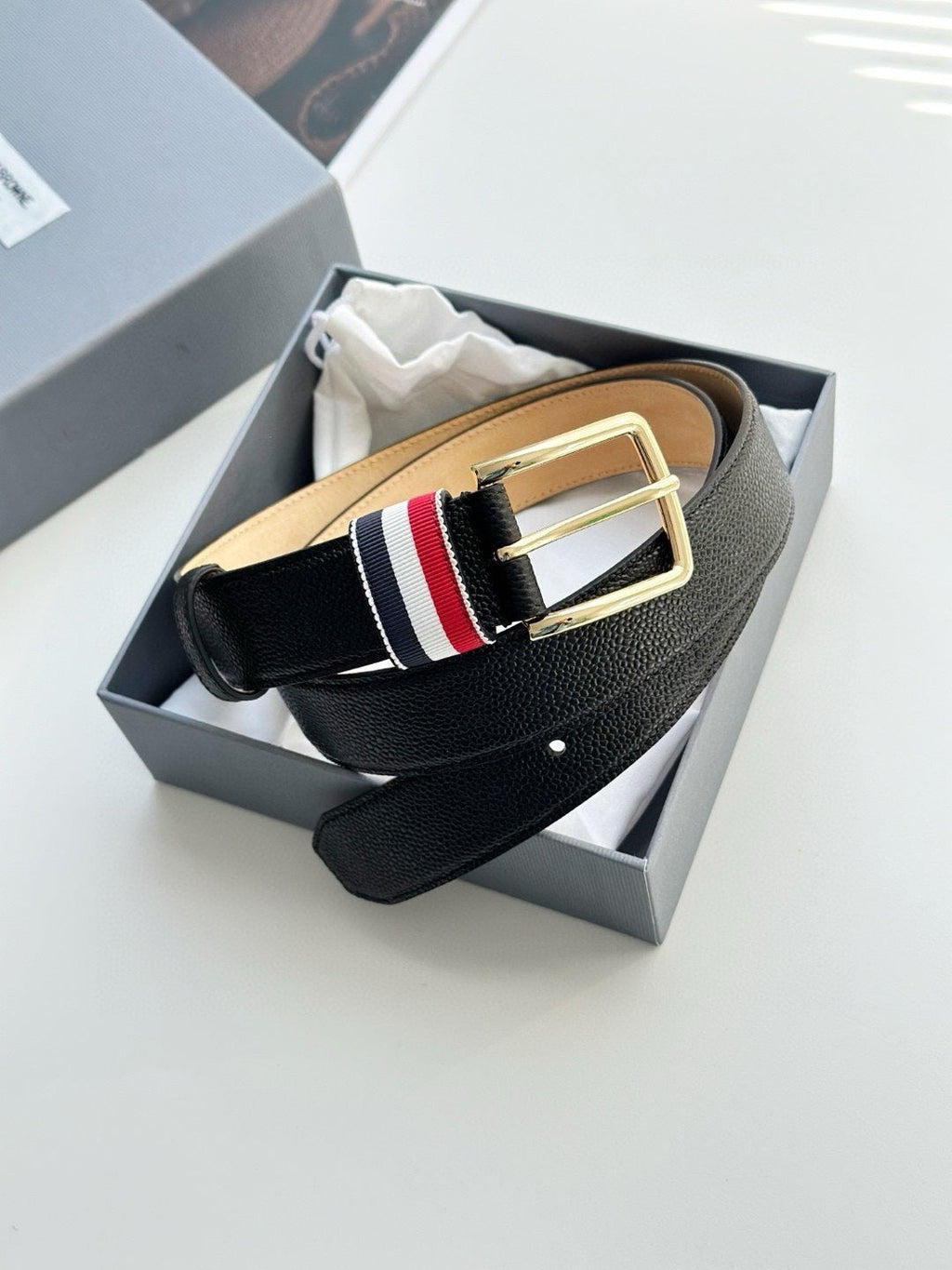 classic square toe belt THOM TREND