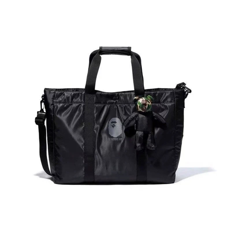 BAPE Water-resistant Large Capacity Crossbody Shoulder Bag - Black Laptop Crossbody Shoulder Bag - View 1