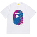 BAPE Electro Neon Ape Head Men's T-Shirt - White