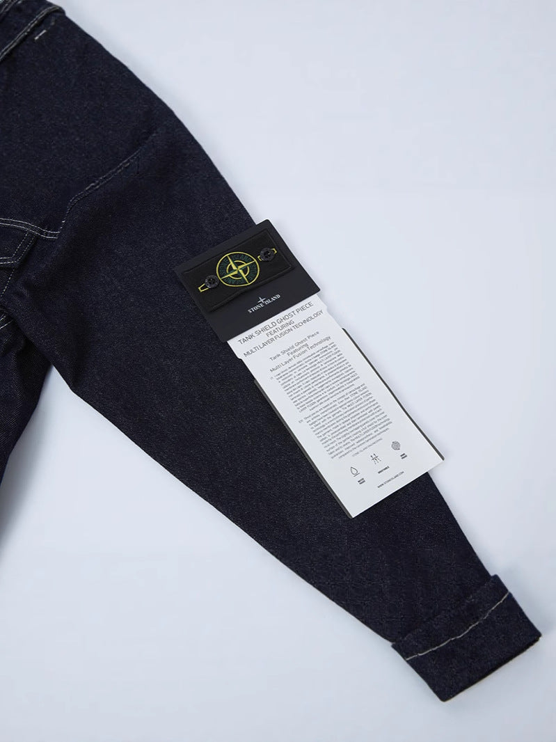 Stone Island Compass Badge Denim Trucker Jacket product detail view