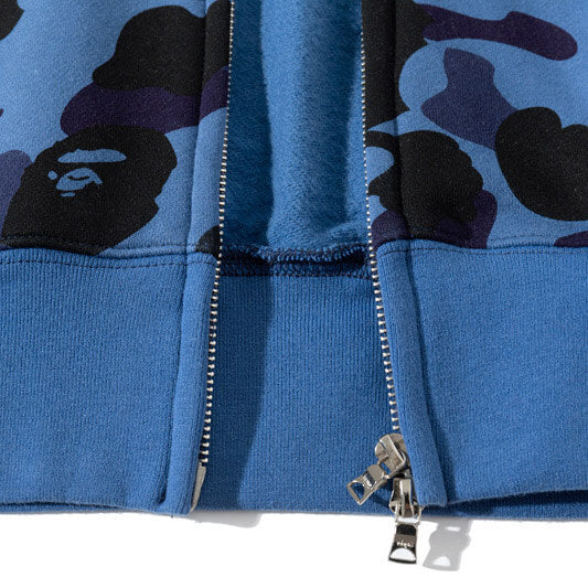 BAPE ABC Camo Logo Hoodie - Blue & Green product view 6