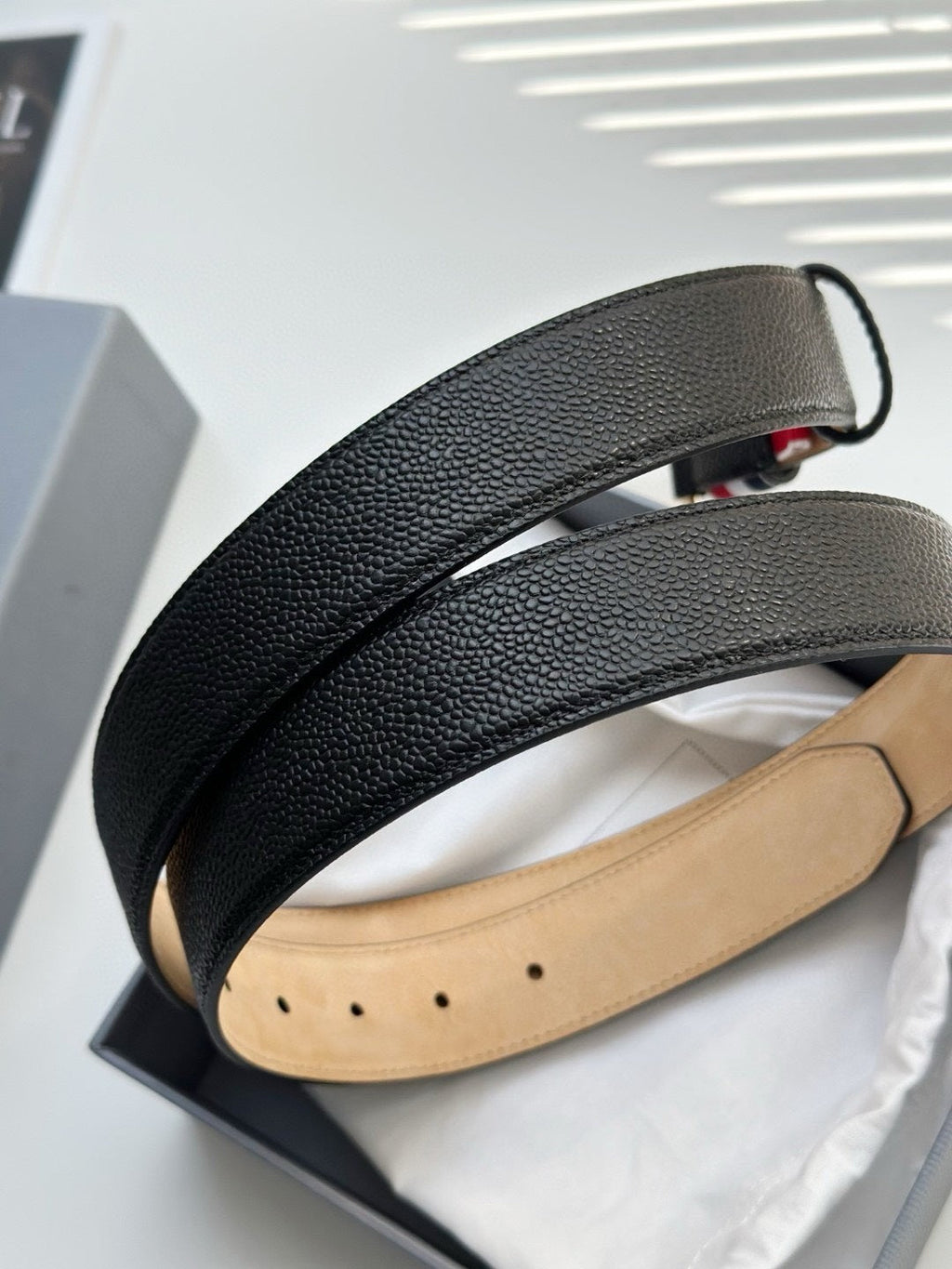 classic square toe belt THOM TREND