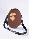 BAPE PU Leather Graphic Crossbody Shoulder Bag - New Season Crossbody Bag - View 1