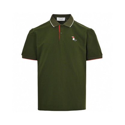 Men's Embroidered Polo Shirt — Cotton Piqué THOM TREND