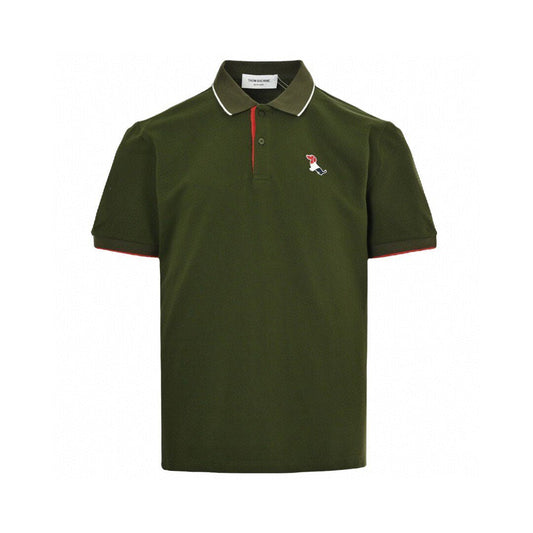 Men's Embroidered Polo Shirt — Cotton Piqué THOM TREND