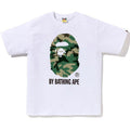 BAPE Woodland Camo Ape Head Men's T-Shirt - White