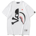 BAPE x Mastermind Half Shark Men's T-Shirt - White
