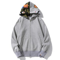 BAPE Camo Shark Hoodie - Black, Grey & Red product view 11