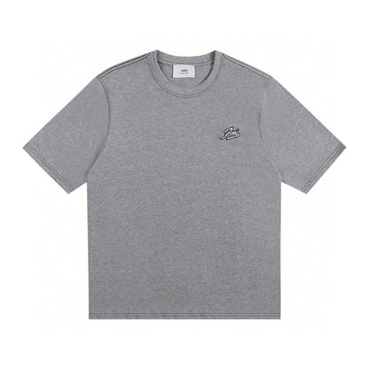 Unisex letter embroidered T-shirt THOM TREND