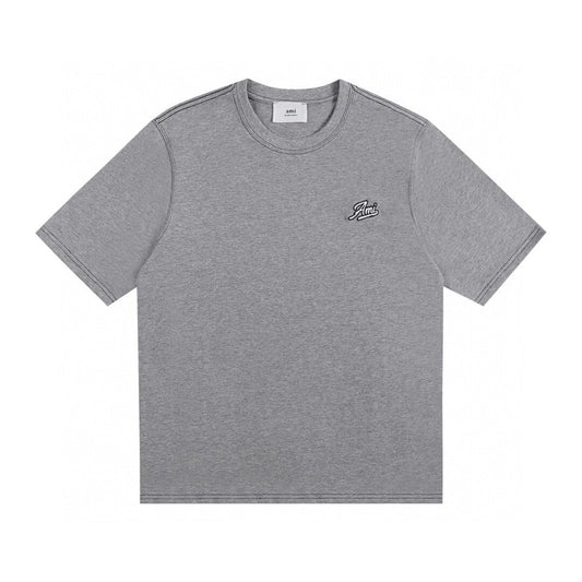 Unisex letter embroidered T-shirt THOM TREND