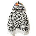BAPE White Camo Shark Hoodie product view 7
