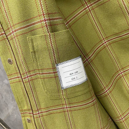 2026 Plaid Overshirt Jacket THOM TREND