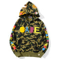 BAPE ABC Camo Logo Hoodie - Blue & Green product view 8