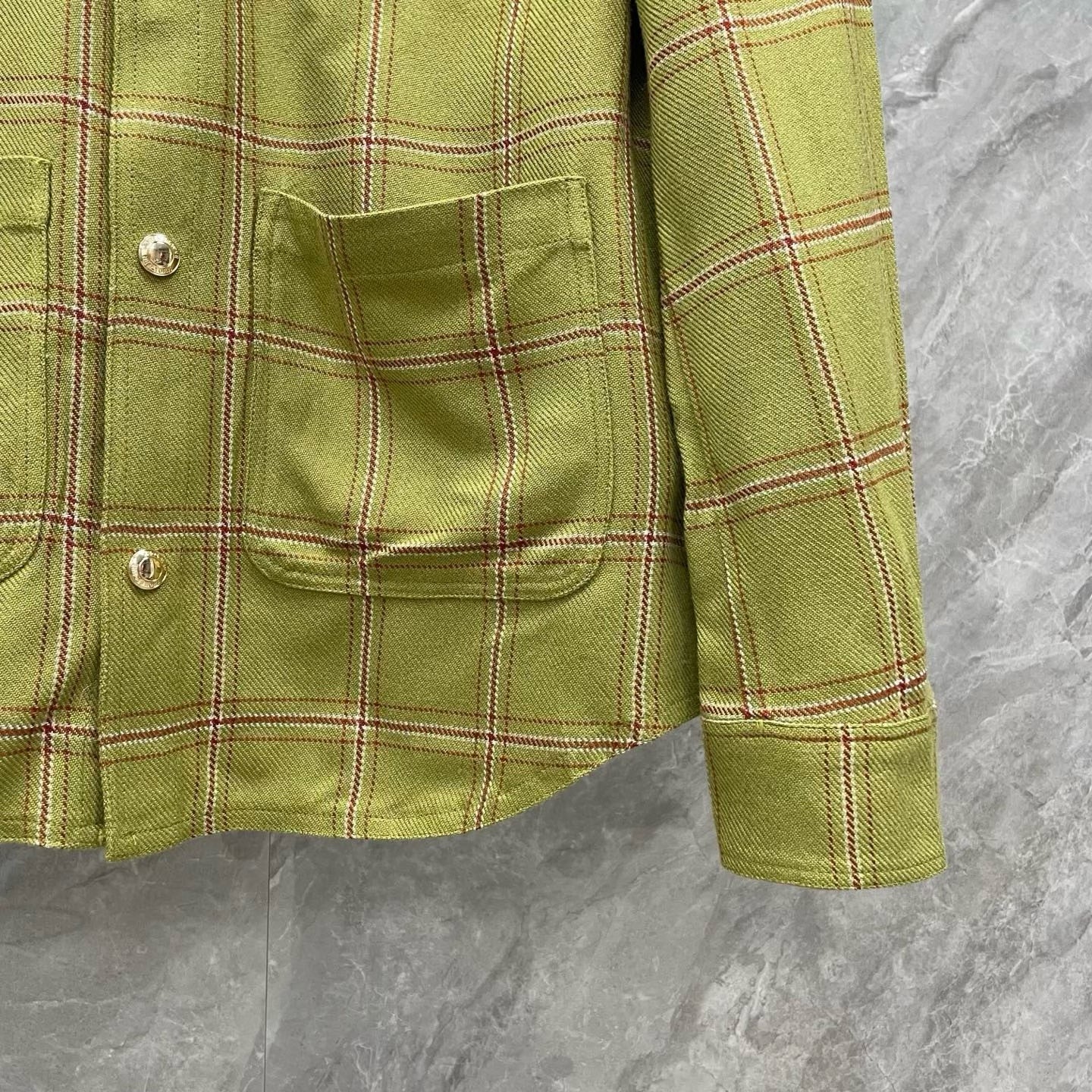 2026 Plaid Overshirt Jacket THOM TREND