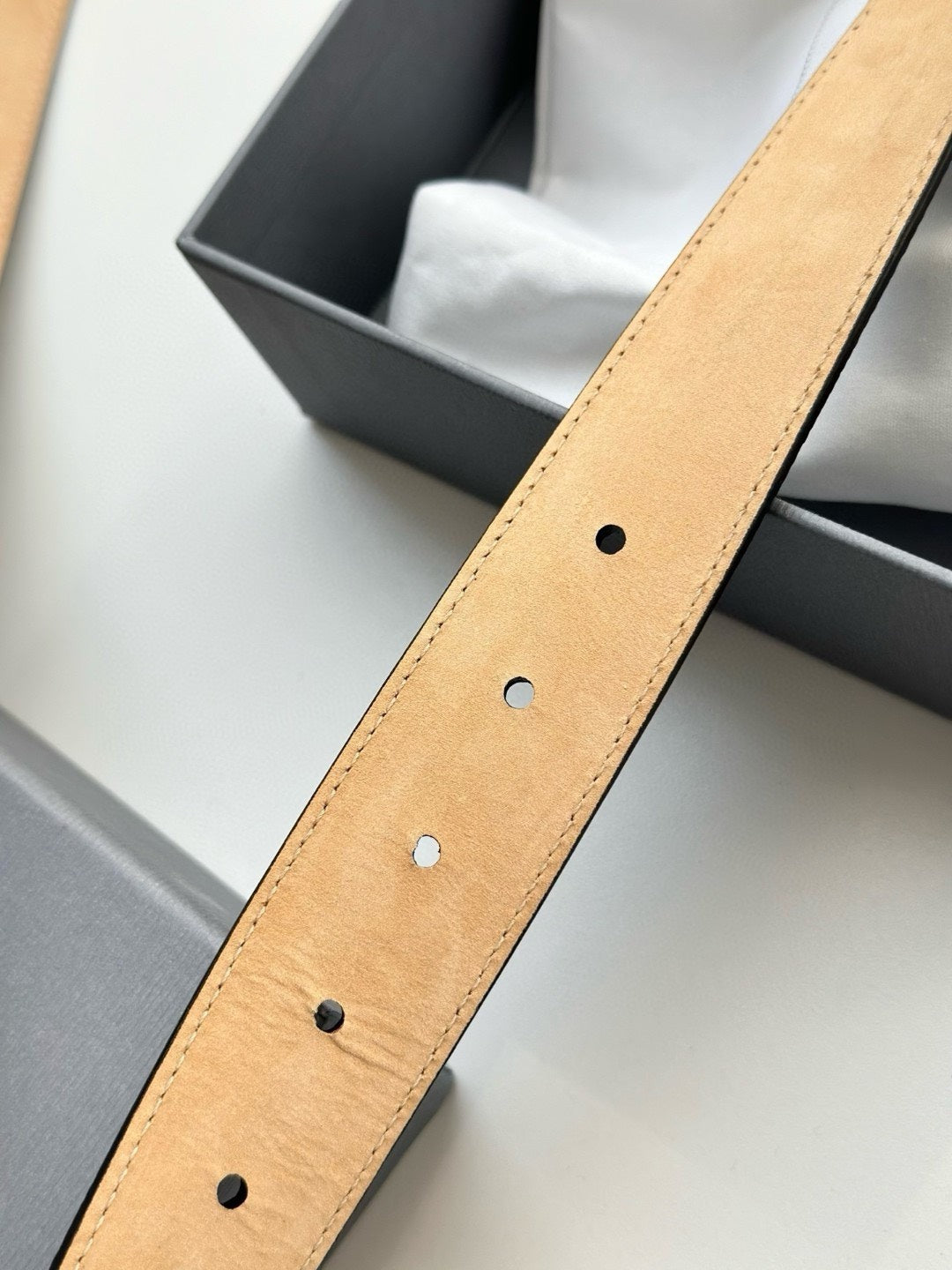 classic square toe belt THOM TREND