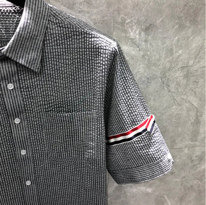 2025SS  Seersucker shirt THOM TREND