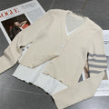 Sexy faux two-piece knitted cardigan THOM TREND