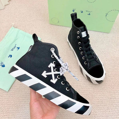 OFF-Whlte high-top sneakers#48 4-Bar