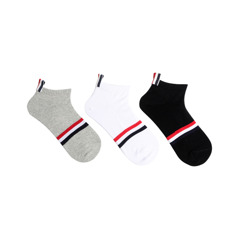 Horizontal striped cotton socks THOM TREND