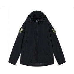 Stone Island Dual Compass Badge Waterproof Shell Jacket front view