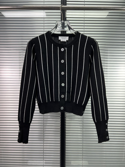 2025SS vertical striped cardigan THOM TREND
