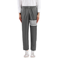 Thom Browne Style Side zip track pants with Signature Four-Bar Detail