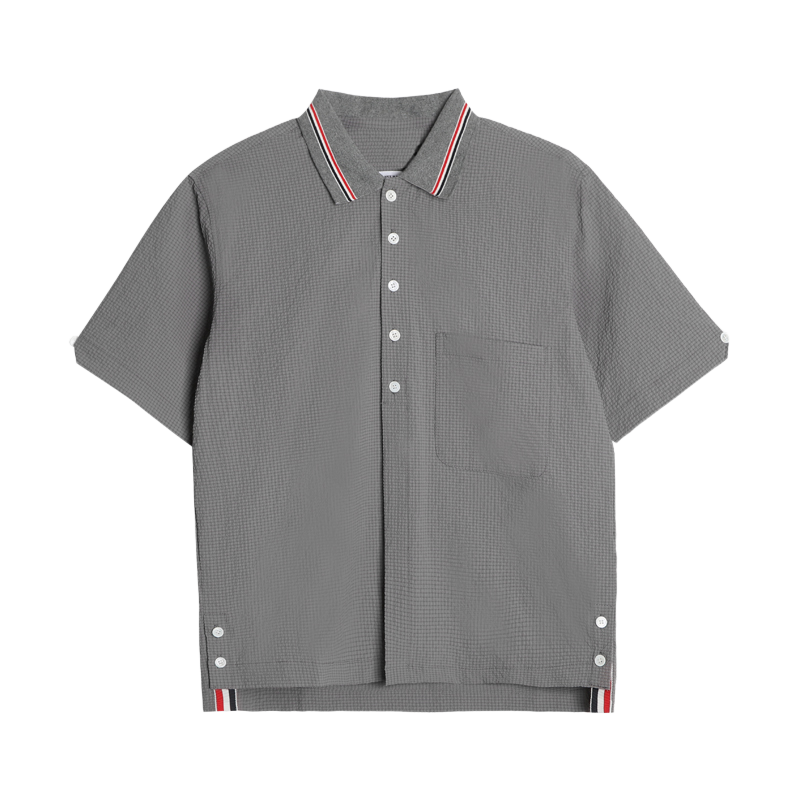 Men's short by Thom Browne, shirt detail view