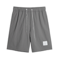 Thom Browne Style Seersucker Shorts - Lightweight Textured Summer Shorts