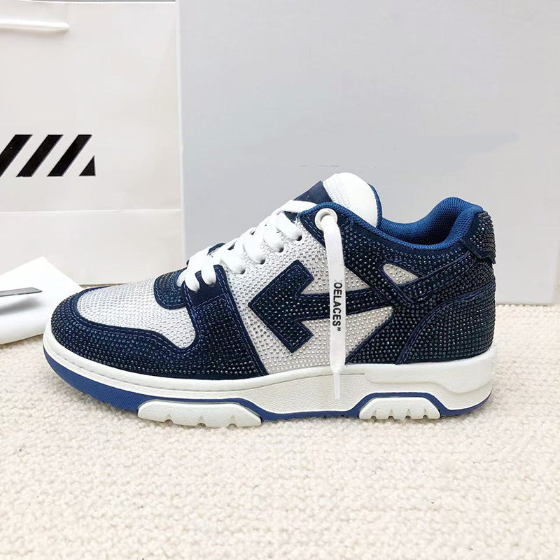 OFF-Whlte Full diamond Sports shoes#11 4-Bar