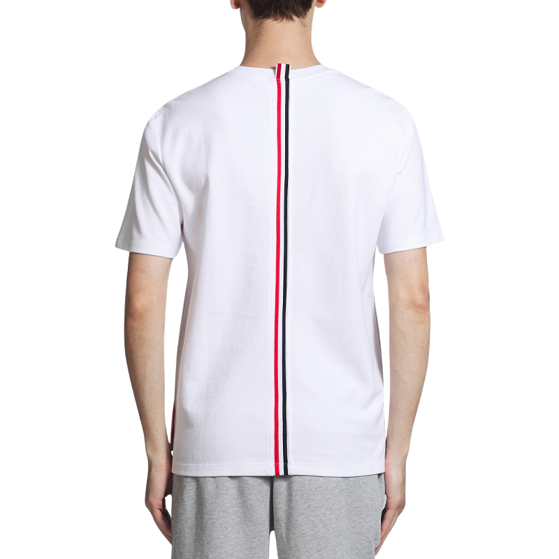 Casual crew neck T-shirt by Thom Browne, product detail view