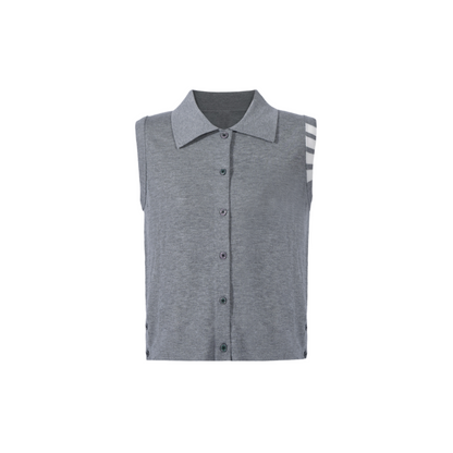 Women's tricolor knitted short sleeves（副本） THOM TREND