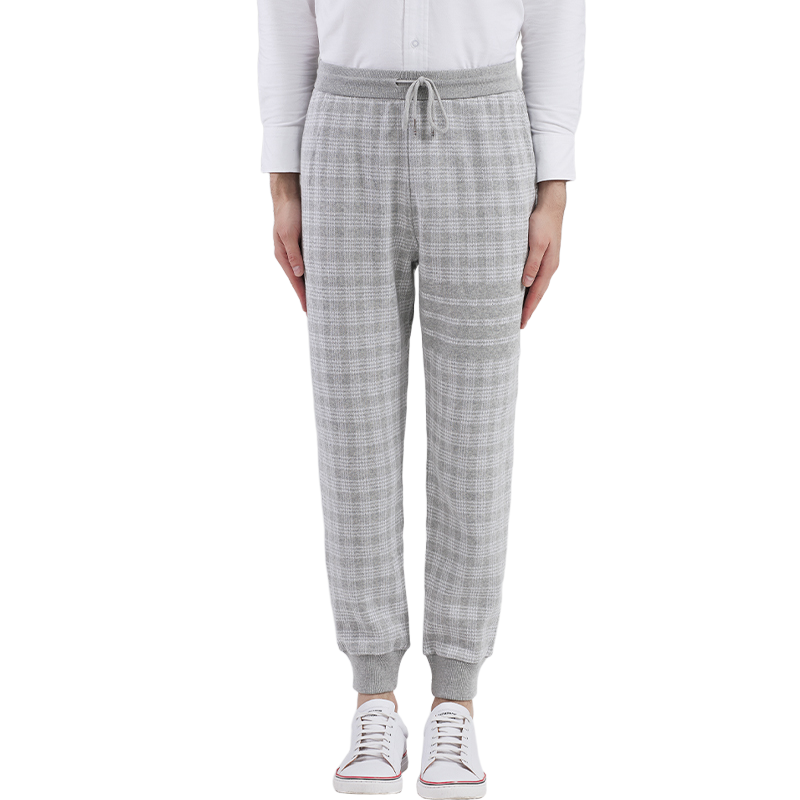 Thom Browne Style Unisex Casual Sweatpants with Signature Four-Bar Detail - Image 2