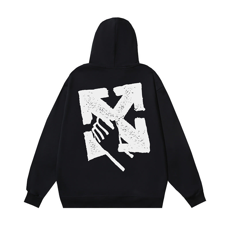 OFF Oversized Pullover Hoodie Light Luxury Station