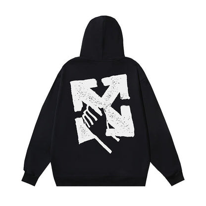 OFF Oversized Pullover Hoodie Light Luxury Station