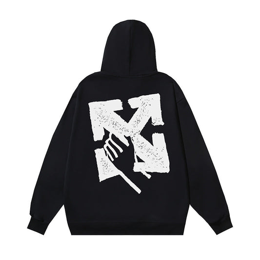OFF Oversized Pullover Hoodie Light Luxury Station