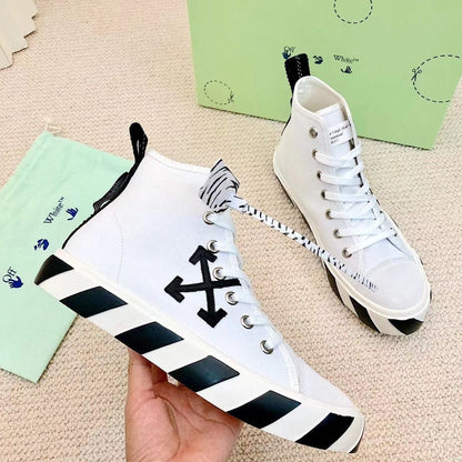 OFF-Whlte high-top sneakers#48 4-Bar