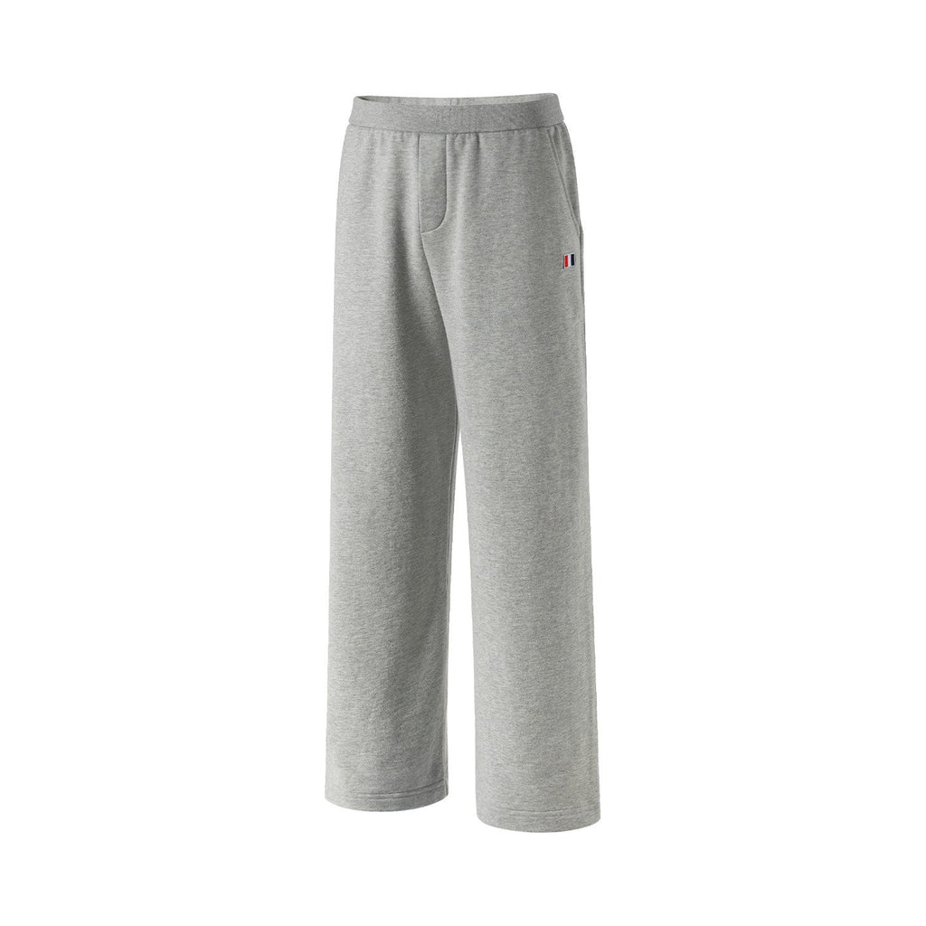 Thom Browne Style Men's Casual Wide - Leg Pants - Cotton Signature Four-Bar Detail - Image 6