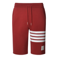 Thom Browne Style Unisex Shorts with Signature Four-Bar Detail