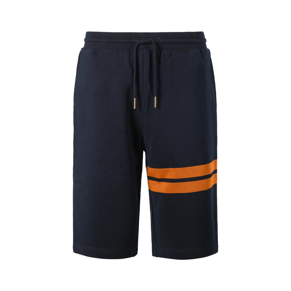 Thom Browne Style Athletic Cotton Shorts with Signature Four-Bar Detail - Image 10