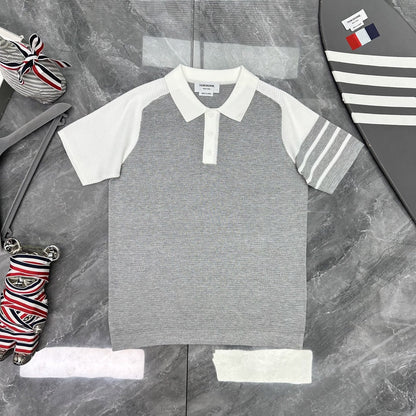 Wool Four-Bar Stripe Knit Cardigan（副本） THOM TREND