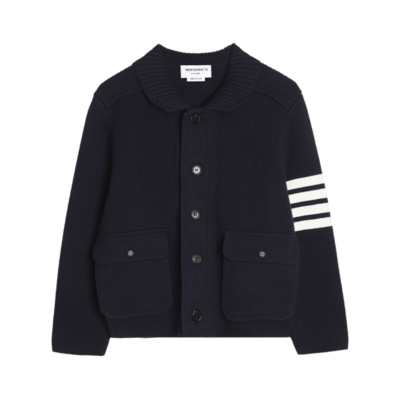 Men's jacket by Thom Browne, outerwear detail view