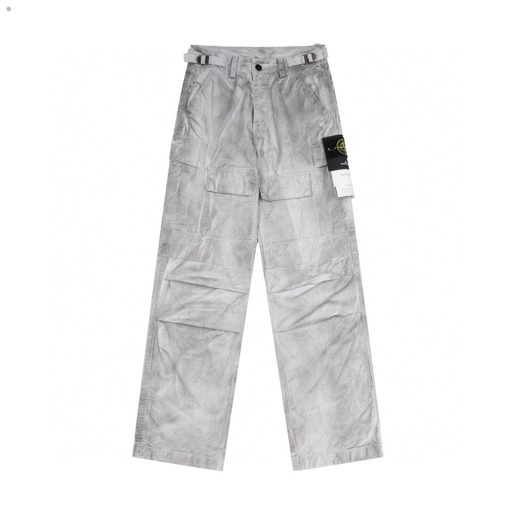 Stone Island Garment-Dyed Multi-Pocket Cargo Pants