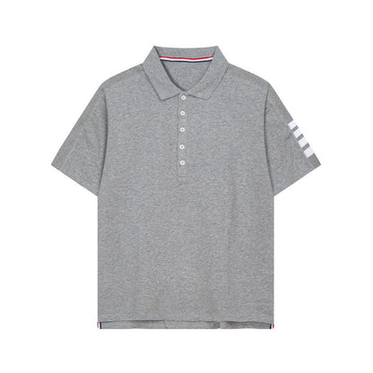 2025SS Four-bar sleeve T-shirt THOM TREND