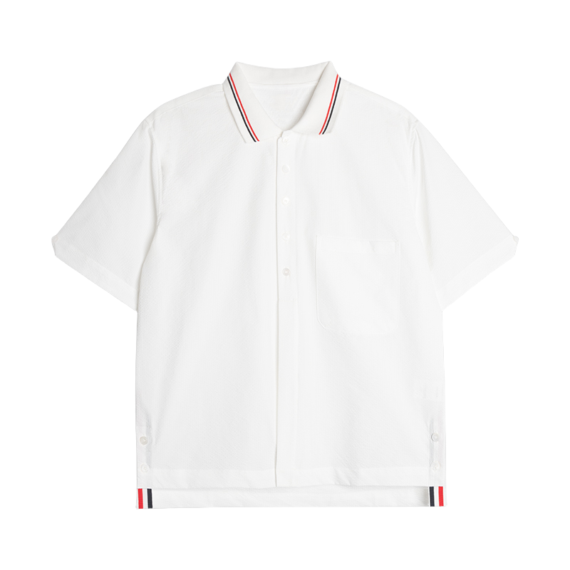 Men's short by Thom Browne, shirt detail view
