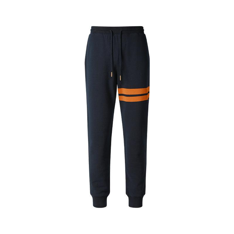 Thom Browne Style Casual Unisex Sweatpants with Signature Four-Bar Detail - Image 2