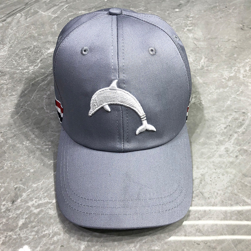 Dolphin embroidered baseball cap THOM TREND