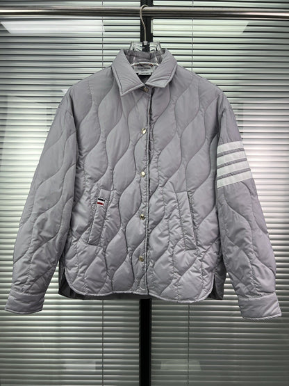 Diamond striped down jacket THOM TREND