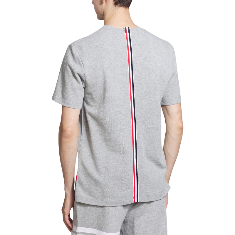 Casual crew neck T-shirt by Thom Browne, product detail view