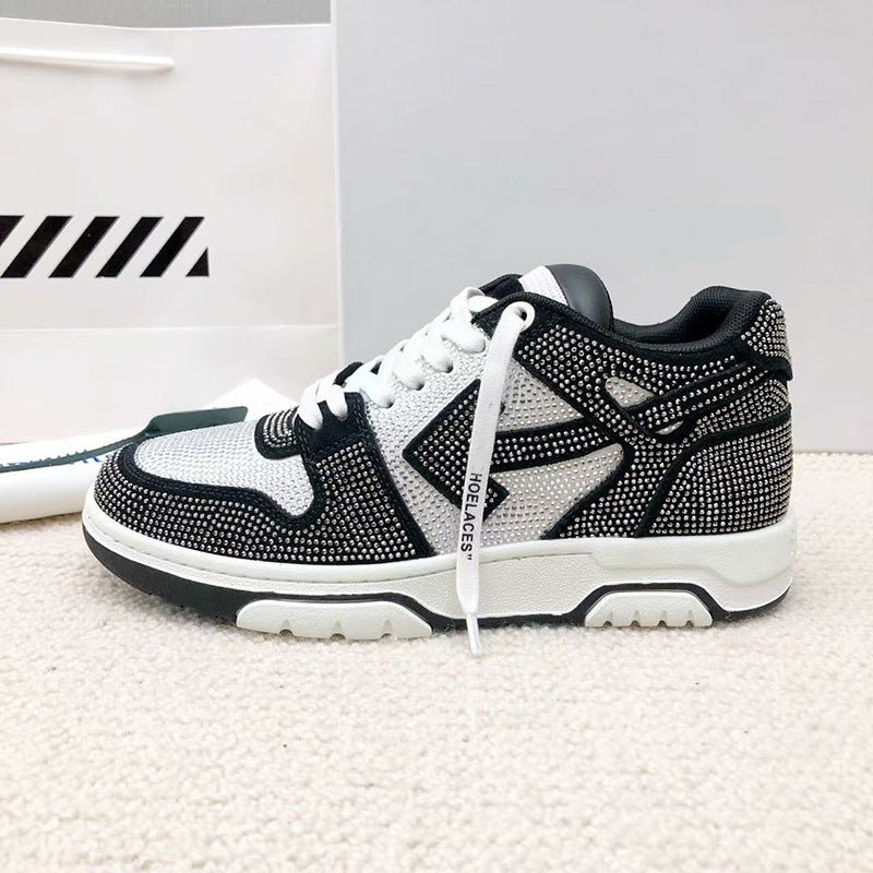 OFF-Whlte Full diamond Sports shoes#11 4-Bar
