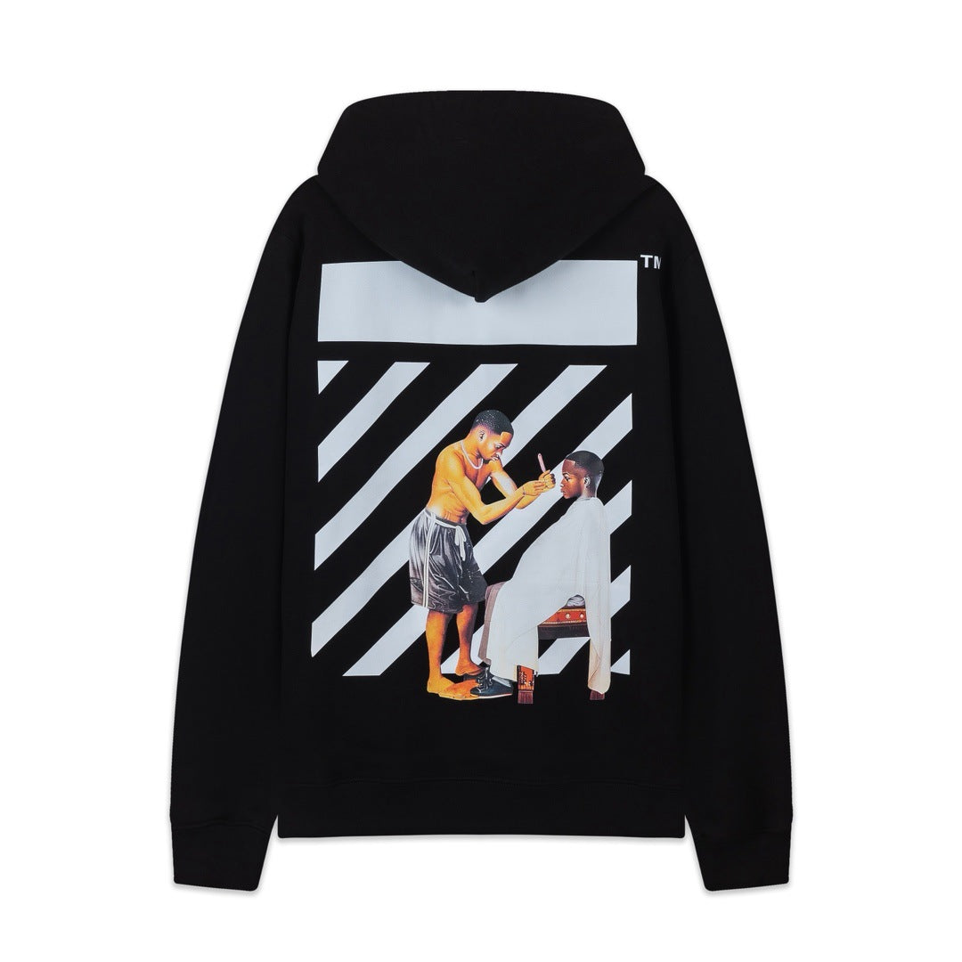 OFF Oversized Pullover Hoodie Light Luxury Station